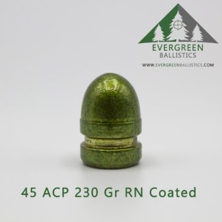 45 ACP 230 grain round nose coated bullet