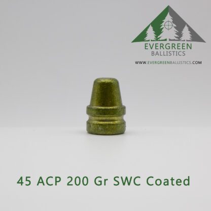 45 ACO 200 grain SWC coated bullets