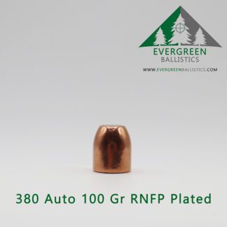 380 Auto 100 grain plated bullet