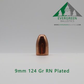 9mm 124 Grain Plated bullet