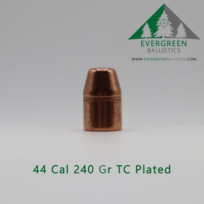 44 caliber 240 grain plated bullet