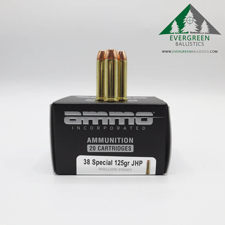 Ammo Inc 38 Special 125 Gr JHP Ammo – Evergreen Ballistics